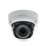 Kamera kopułkowa illustra Flex 3MP zewnętrzna z technologią IntelliZip i TrickleStor. Zmotoryzowany obiektyw P-Iris 2,8-12 mm, zmiennoogniskowy obiektyw z autofokusem, 0,03 luksa w kolorze, 0,001 luksa w czerni i bieli, True Day / Night, 120dB True WDR, w