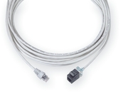 Kabel przejściowy UTP LSZH klasa E gniazdo SL / wtyk RJ45, 15m