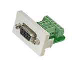 15-pin high-density field terminated D-subminiature coupler in 1/3-size insert for use with IndustrialNet™ Data Access Port.