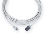 Kabel przejściowy UTP LSZH klasa E gniazdo SL / wtyk RJ45, 10m